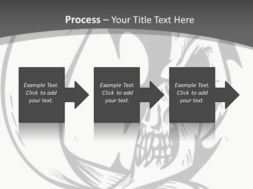 Half Moon Death Corpse PowerPoint Template