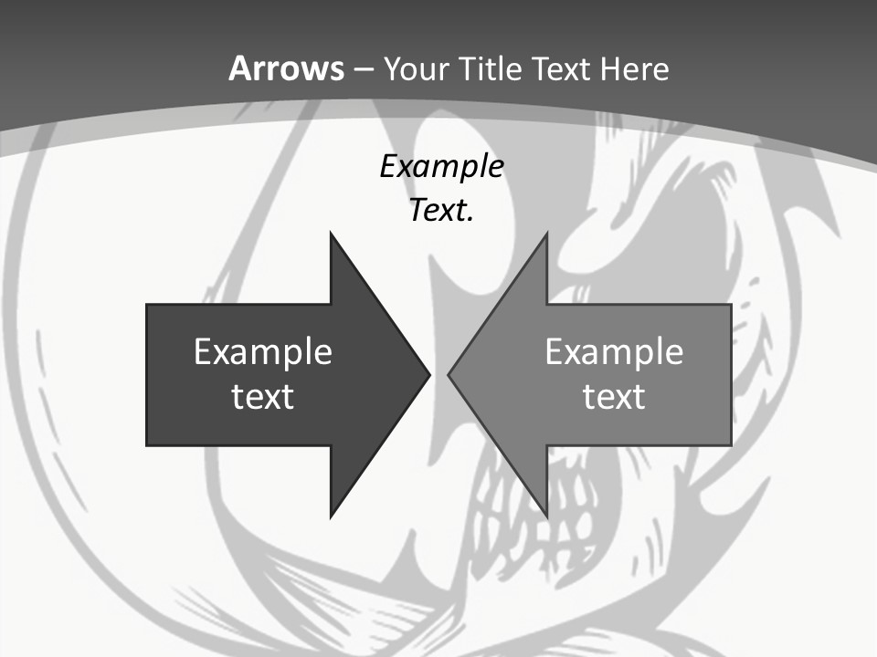 Half Moon Death Corpse PowerPoint Template