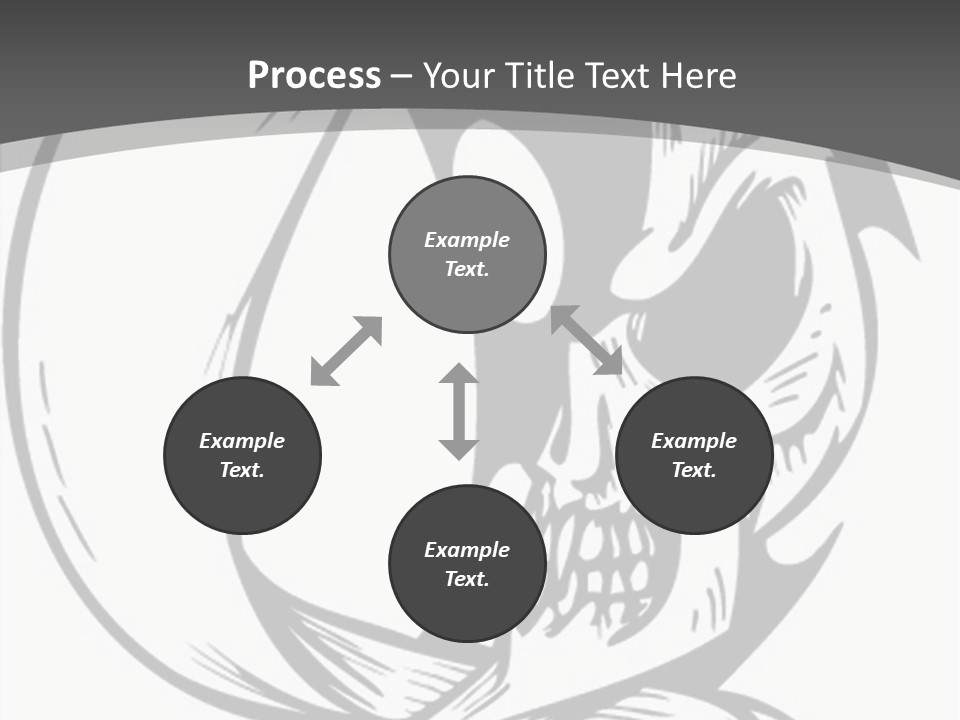 Half Moon Death Corpse PowerPoint Template