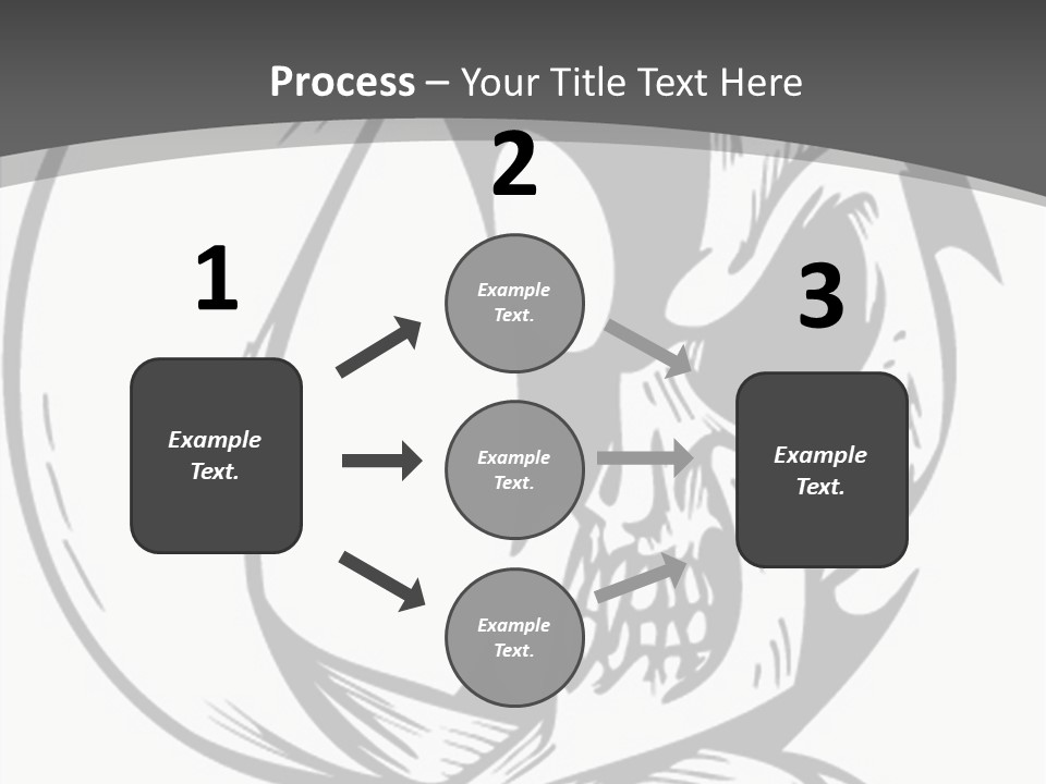 Half Moon Death Corpse PowerPoint Template