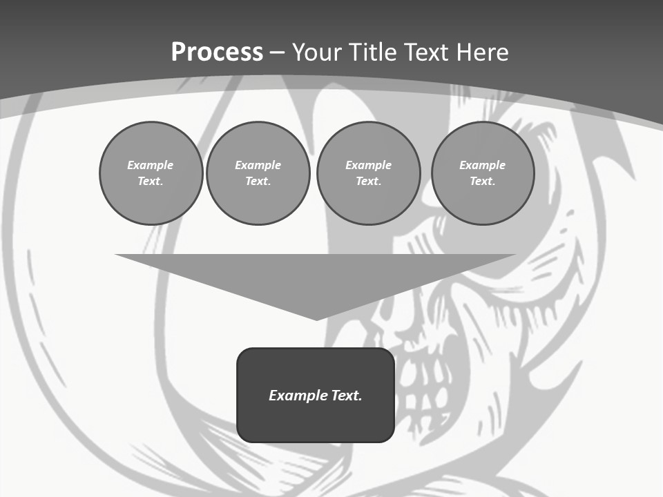 Half Moon Death Corpse PowerPoint Template