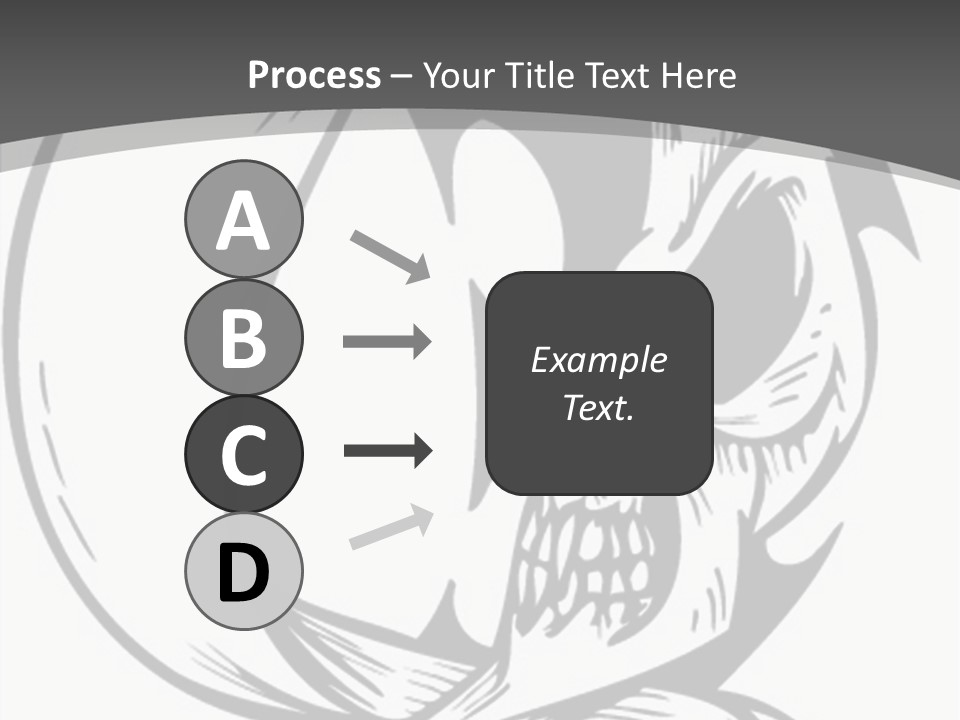 Half Moon Death Corpse PowerPoint Template
