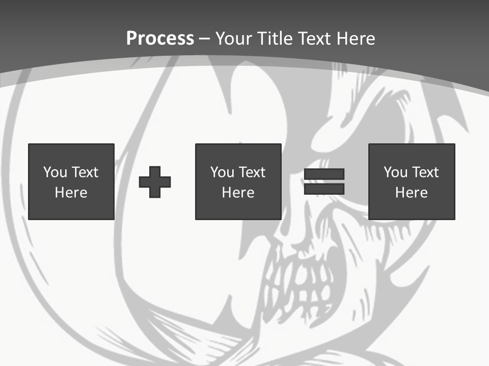 Half Moon Death Corpse PowerPoint Template