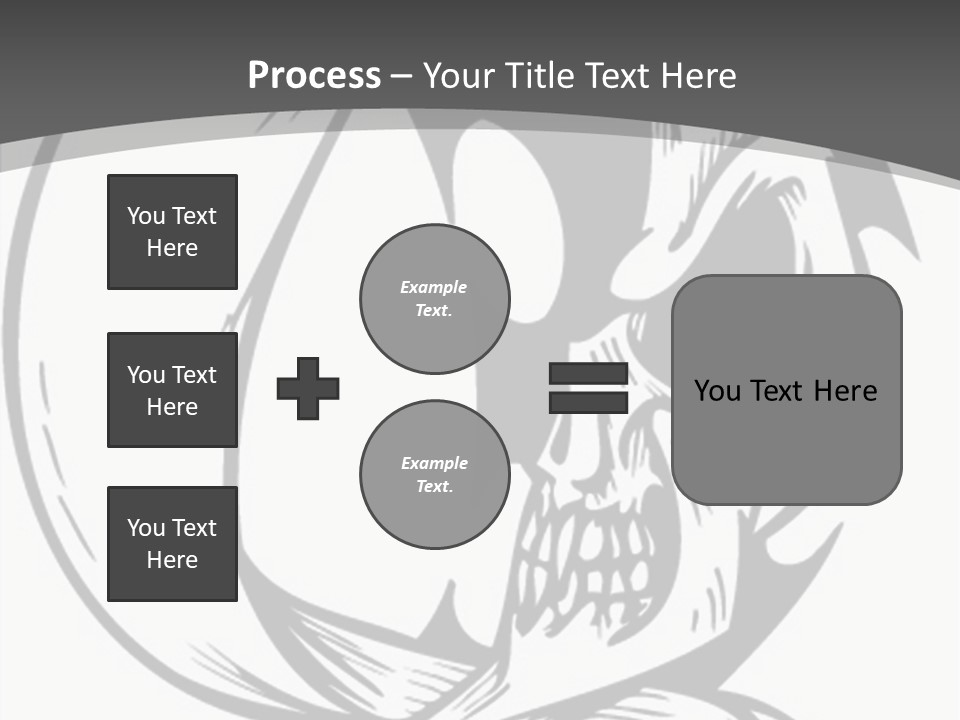 Half Moon Death Corpse PowerPoint Template