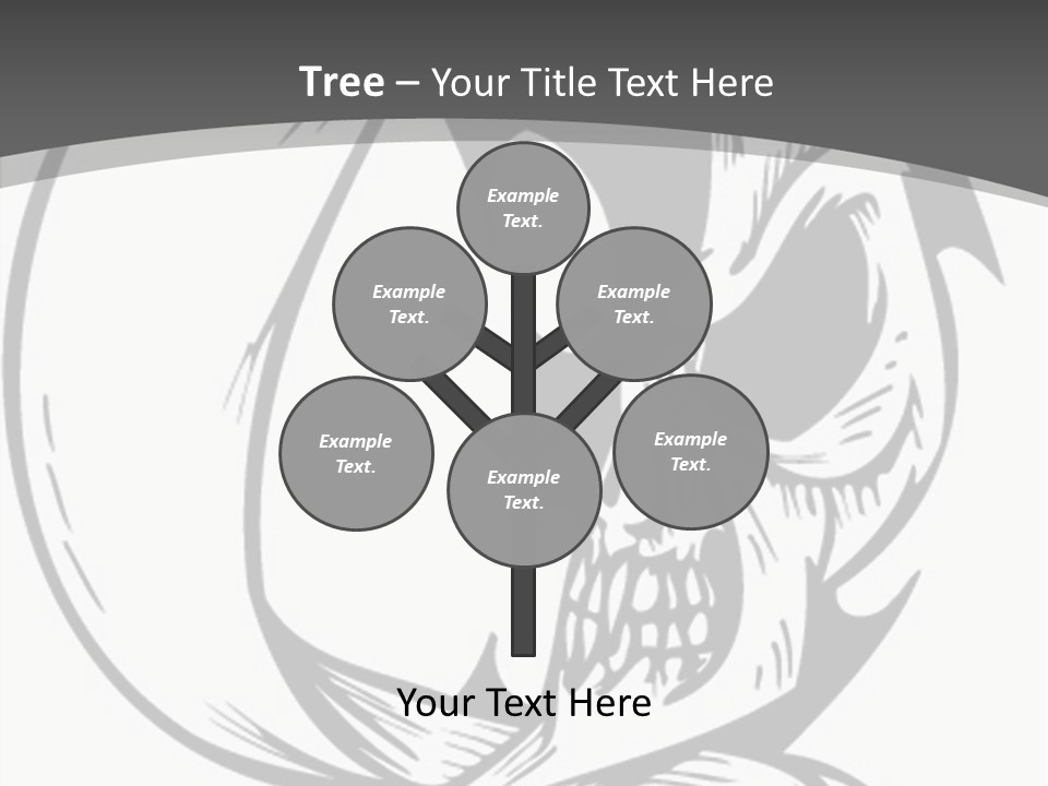 Half Moon Death Corpse PowerPoint Template