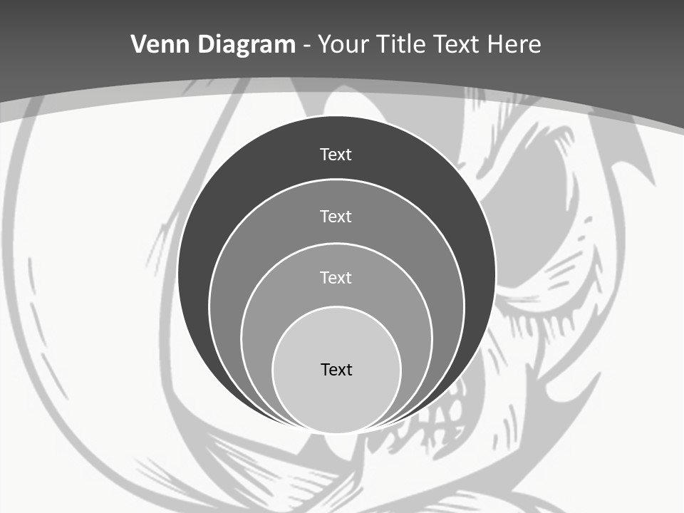 Half Moon Death Corpse PowerPoint Template