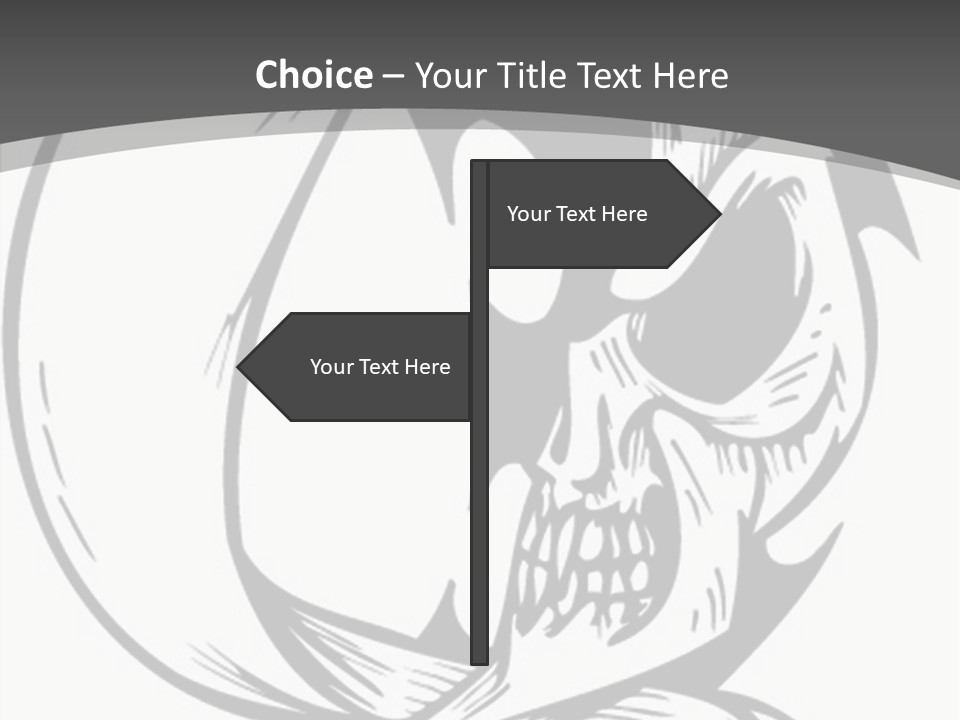Half Moon Death Corpse PowerPoint Template