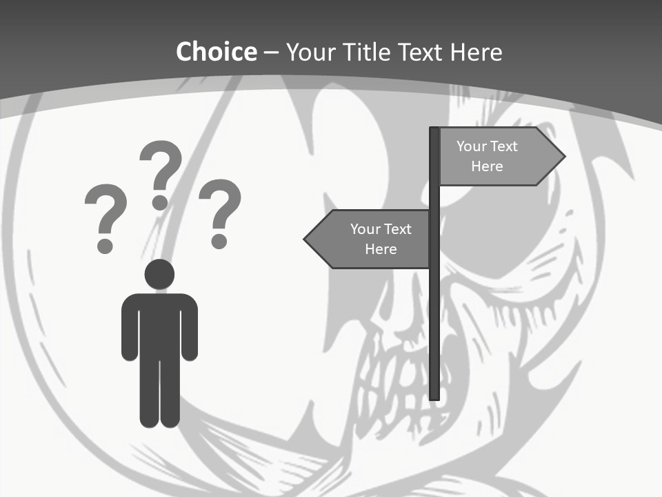 Half Moon Death Corpse PowerPoint Template