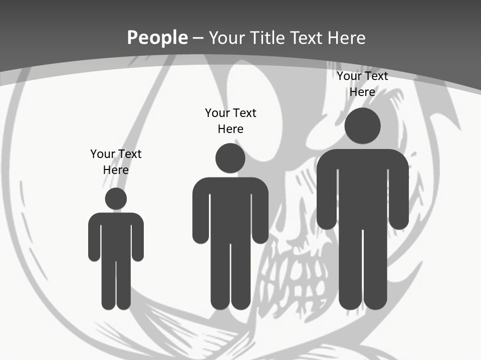 Half Moon Death Corpse PowerPoint Template