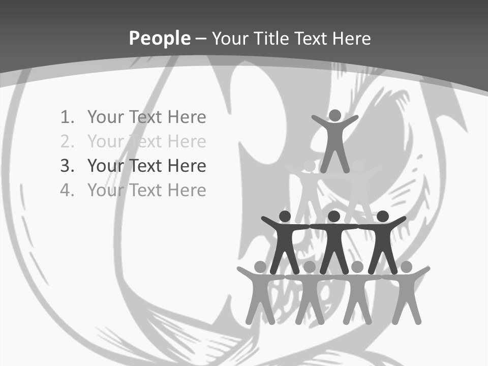 Half Moon Death Corpse PowerPoint Template