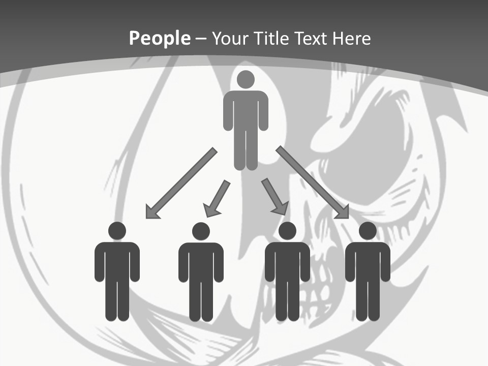 Half Moon Death Corpse PowerPoint Template