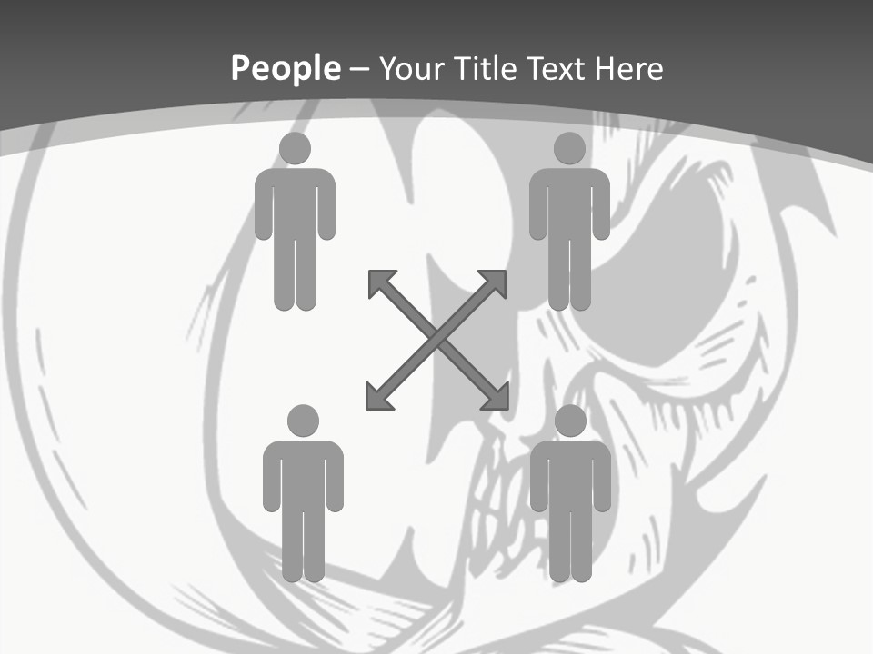 Half Moon Death Corpse PowerPoint Template