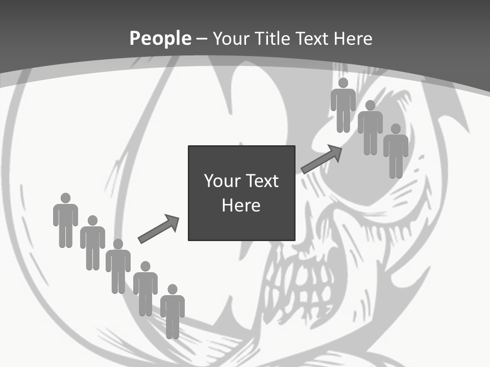 Half Moon Death Corpse PowerPoint Template