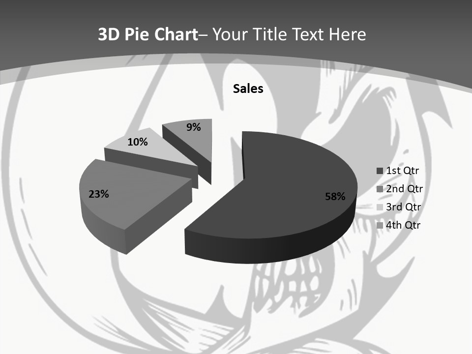Half Moon Death Corpse PowerPoint Template