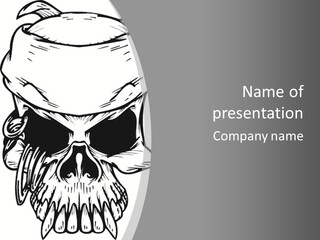 Corpse Illustration Rings PowerPoint Template