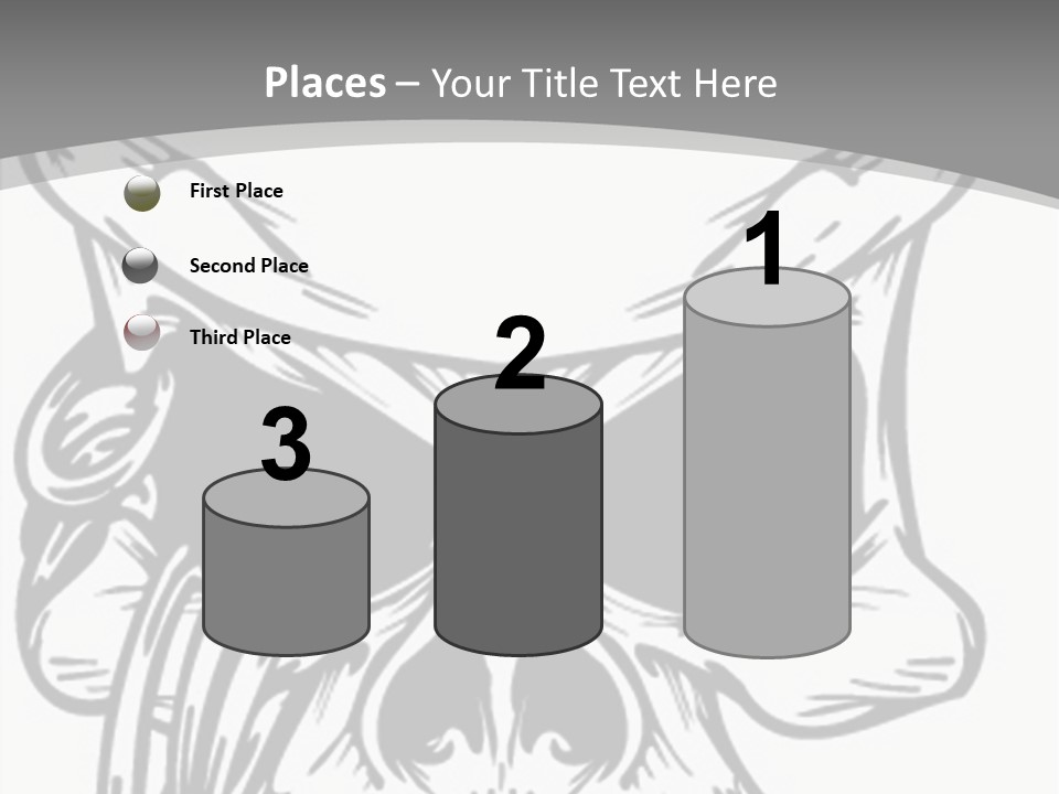 Corpse Illustration Rings PowerPoint Template