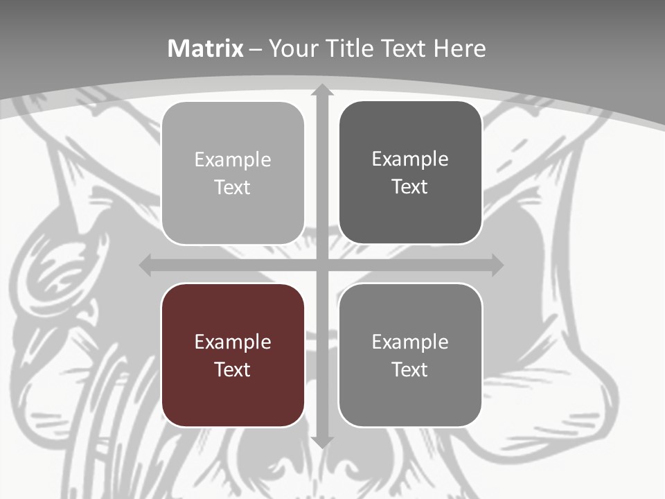 Corpse Illustration Rings PowerPoint Template