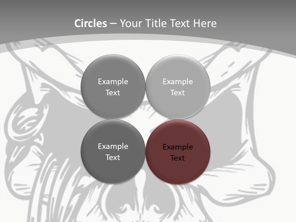 Corpse Illustration Rings PowerPoint Template