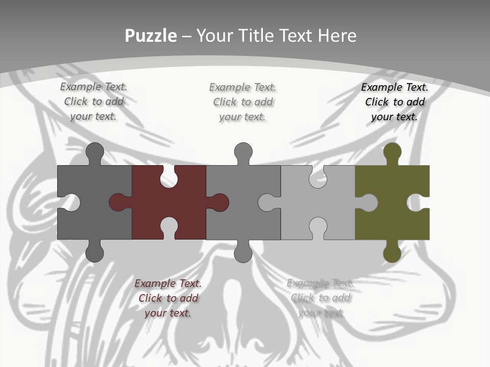 Corpse Illustration Rings PowerPoint Template