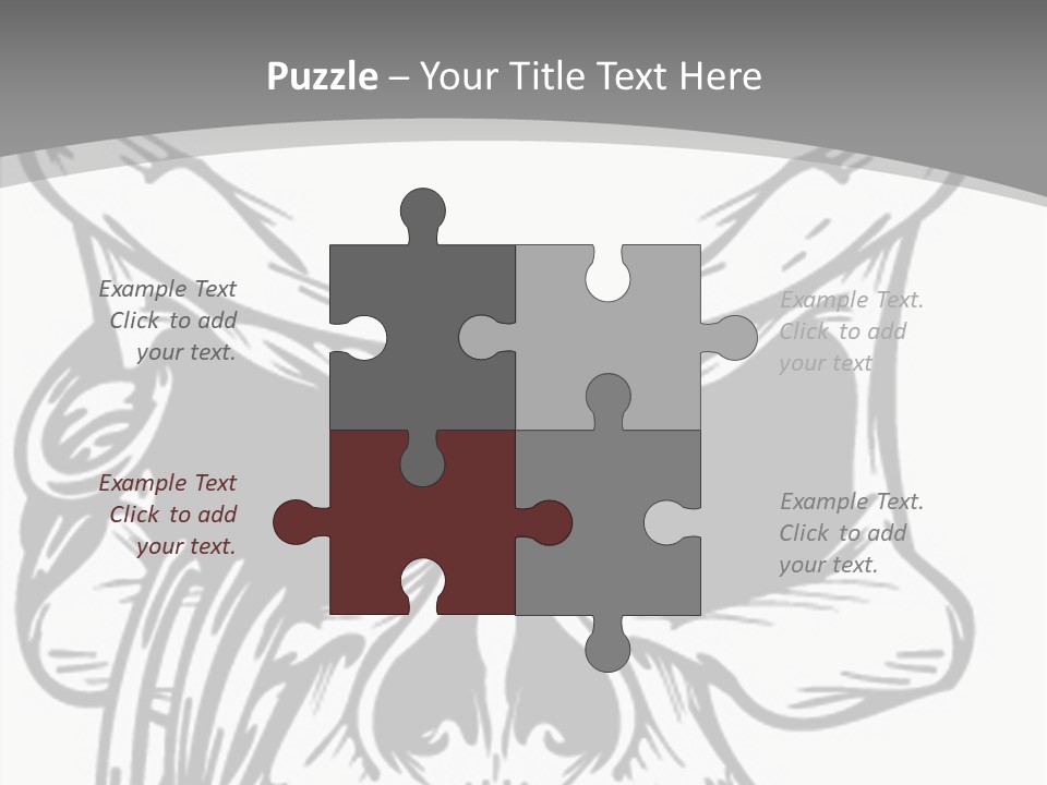 Corpse Illustration Rings PowerPoint Template