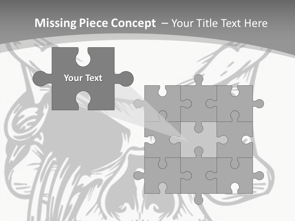 Corpse Illustration Rings PowerPoint Template