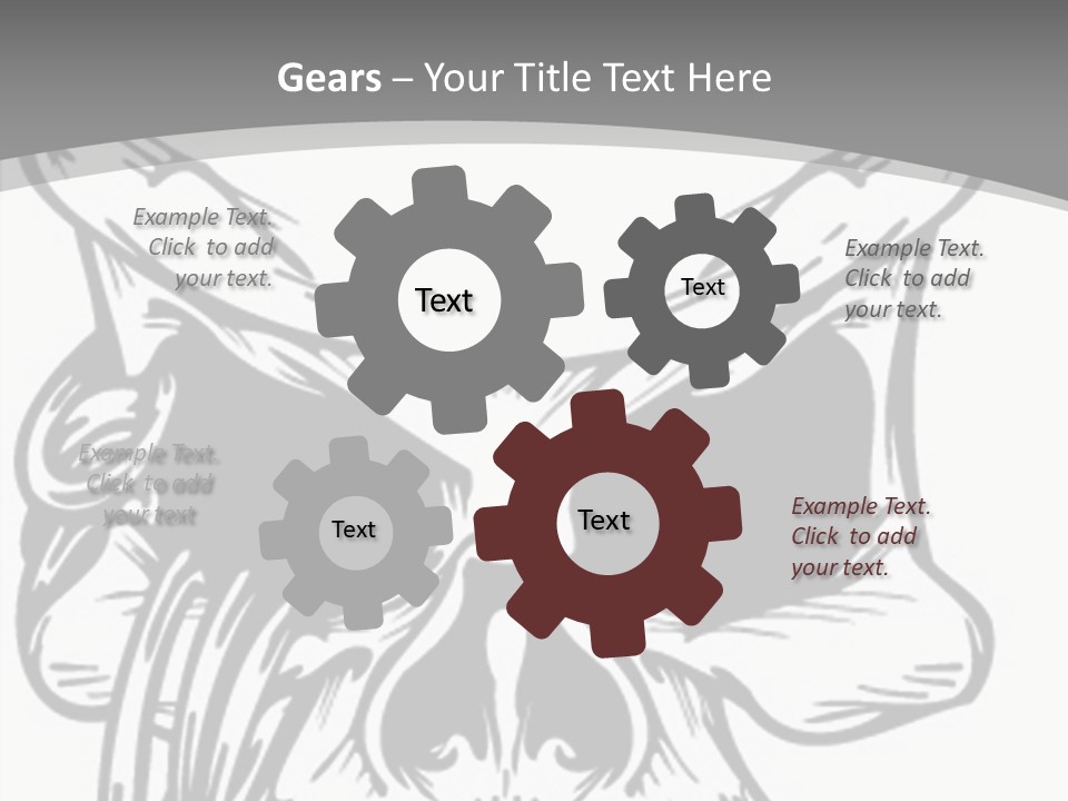 Corpse Illustration Rings PowerPoint Template