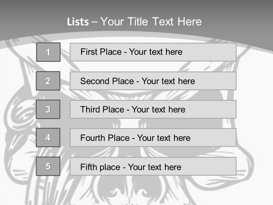 Corpse Illustration Rings PowerPoint Template
