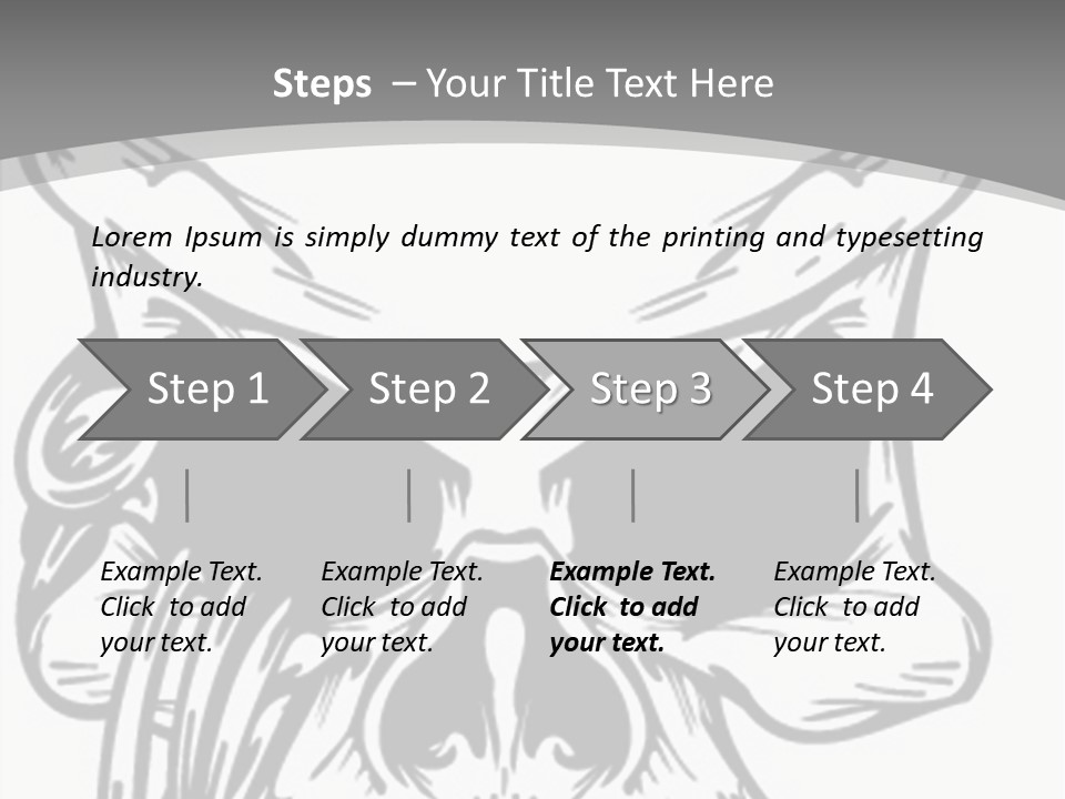 Corpse Illustration Rings PowerPoint Template