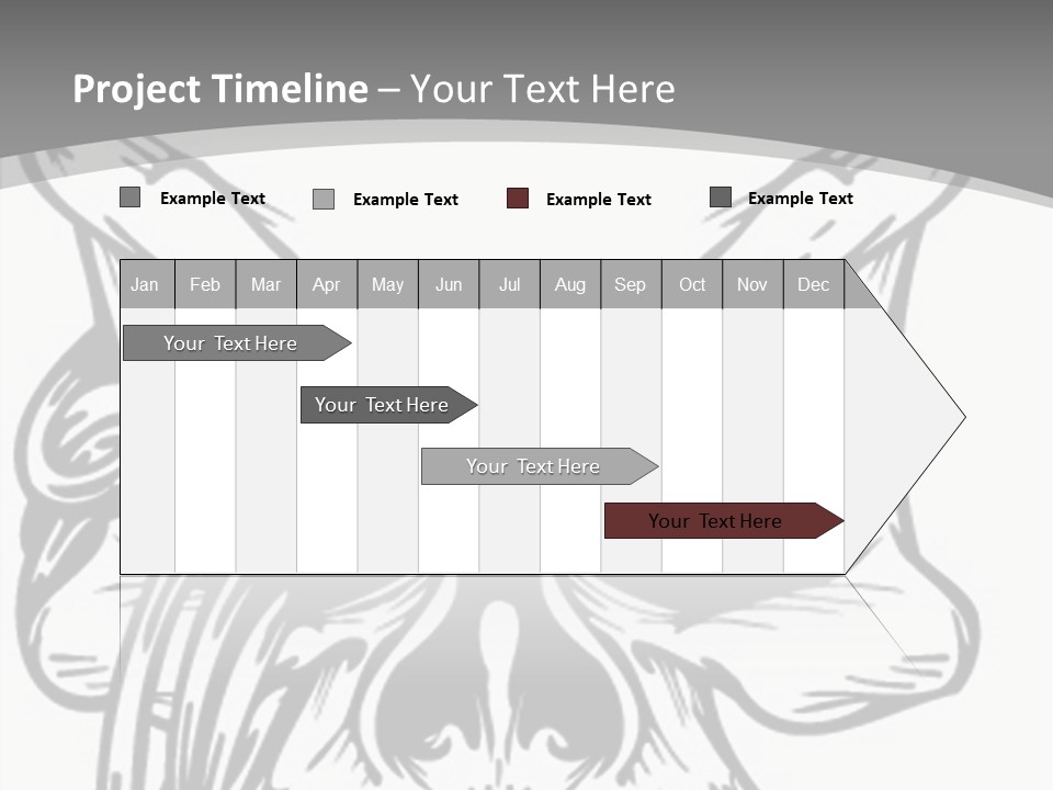 Corpse Illustration Rings PowerPoint Template