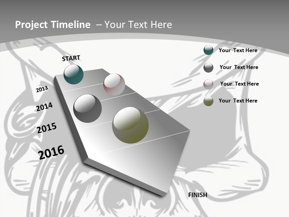 Corpse Illustration Rings PowerPoint Template