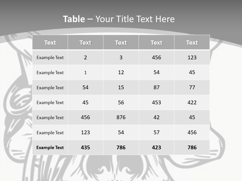 Corpse Illustration Rings PowerPoint Template