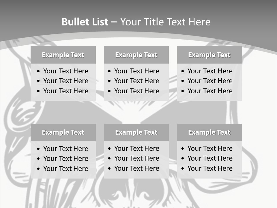 Corpse Illustration Rings PowerPoint Template