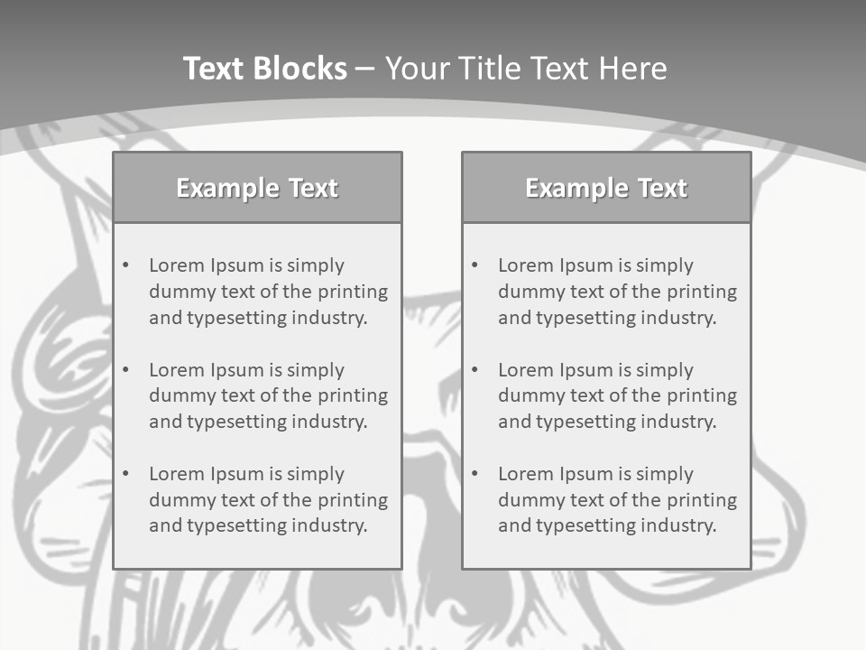 Corpse Illustration Rings PowerPoint Template
