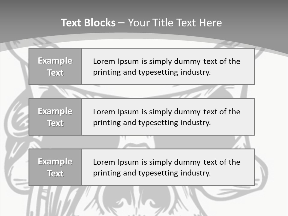 Corpse Illustration Rings PowerPoint Template
