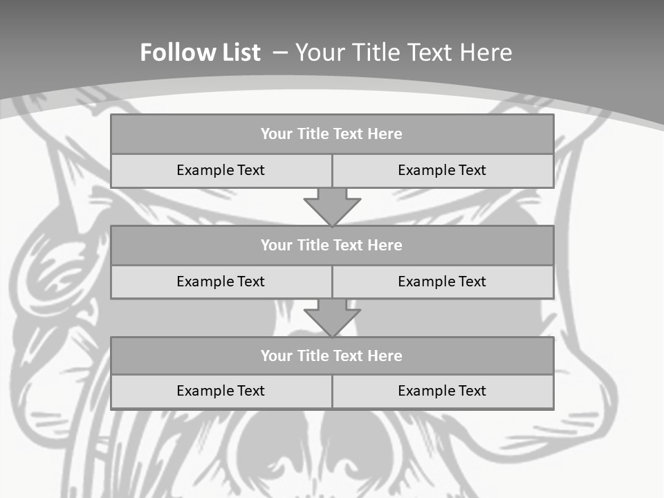 Corpse Illustration Rings PowerPoint Template