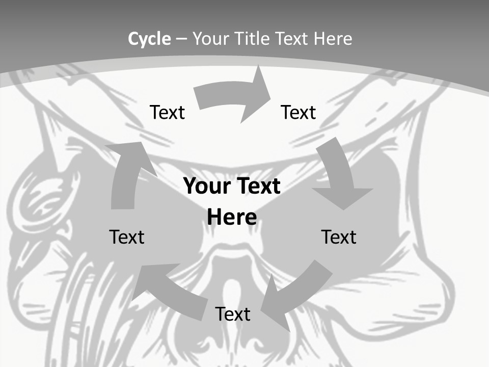 Corpse Illustration Rings PowerPoint Template