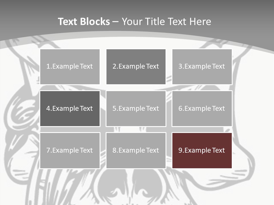 Corpse Illustration Rings PowerPoint Template