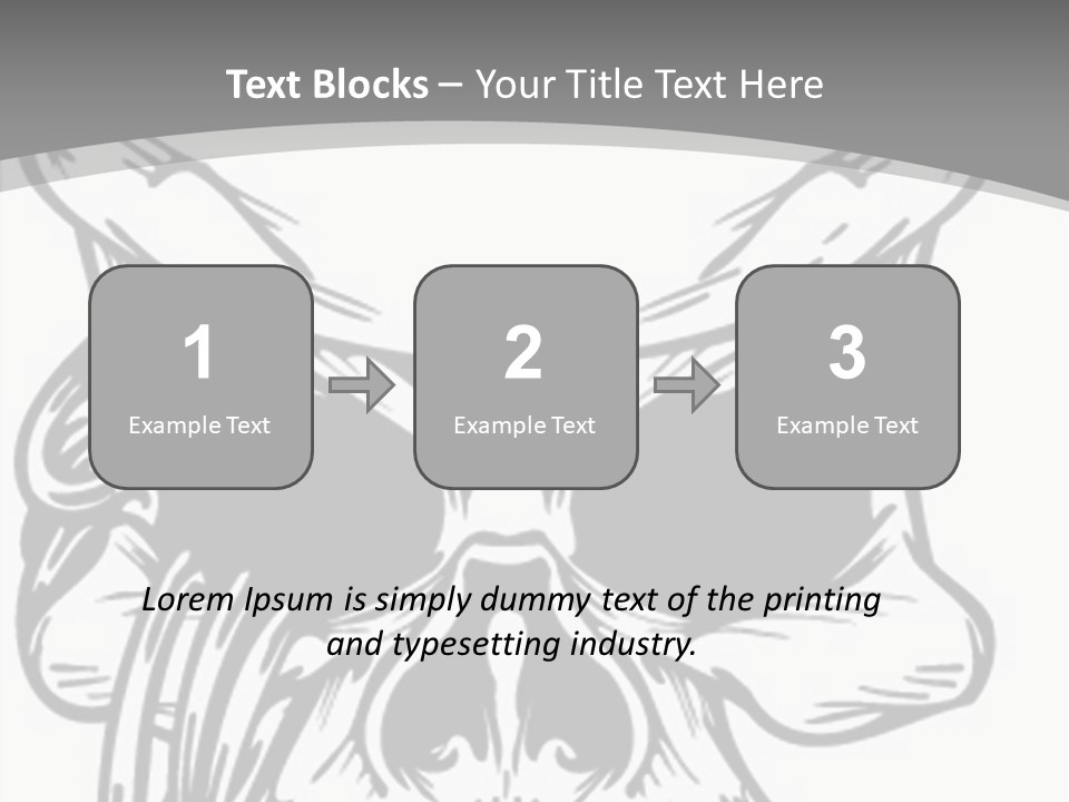 Corpse Illustration Rings PowerPoint Template