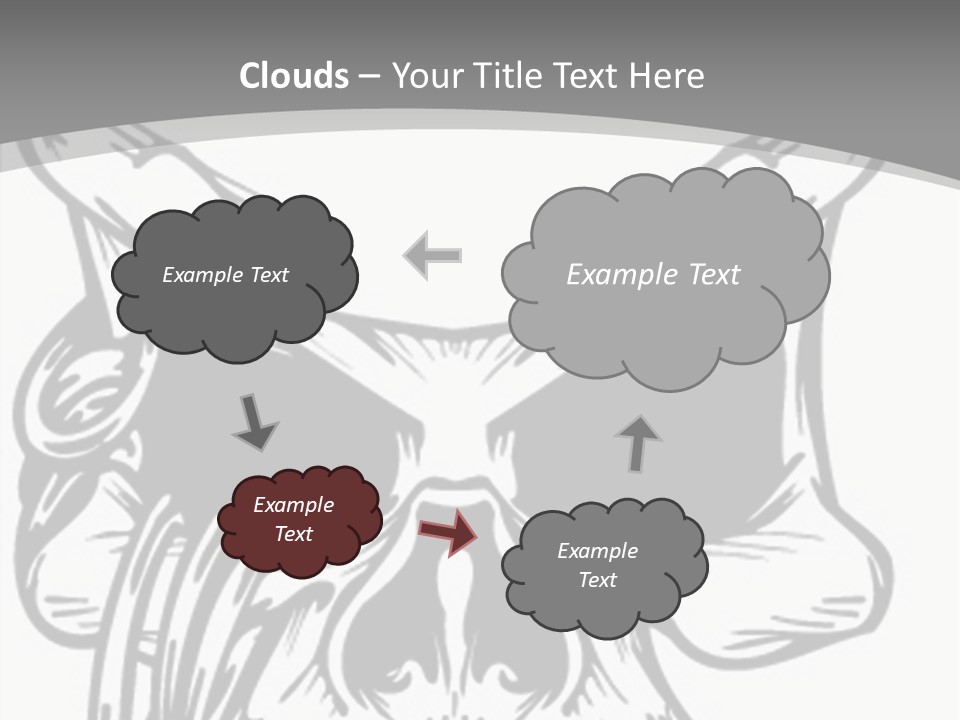 Corpse Illustration Rings PowerPoint Template