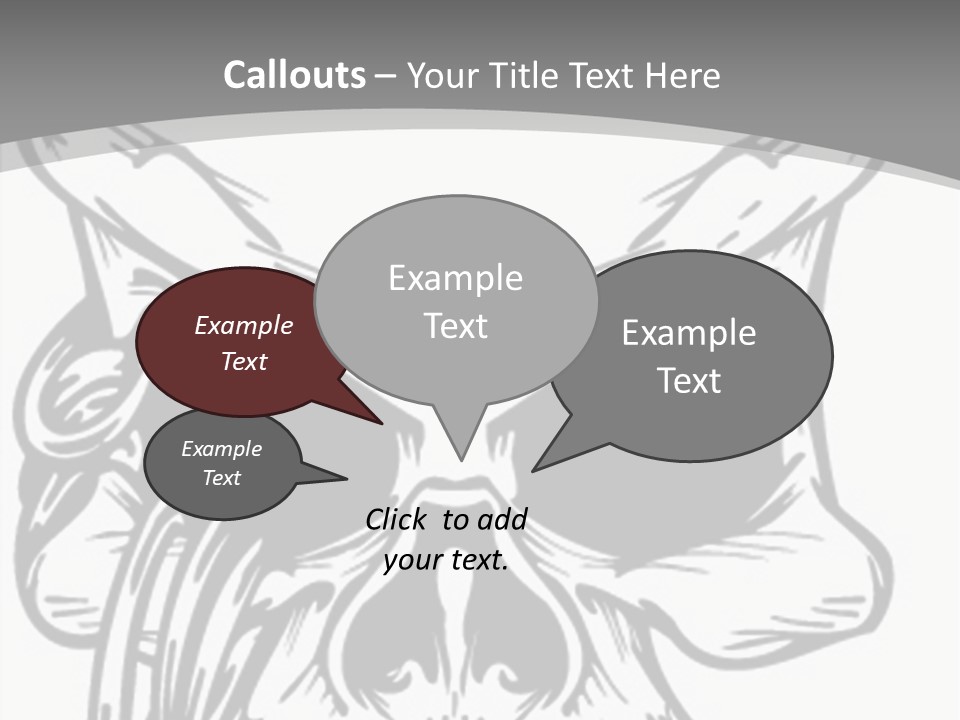 Corpse Illustration Rings PowerPoint Template