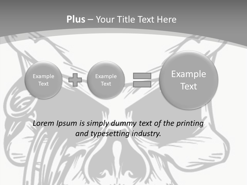Corpse Illustration Rings PowerPoint Template