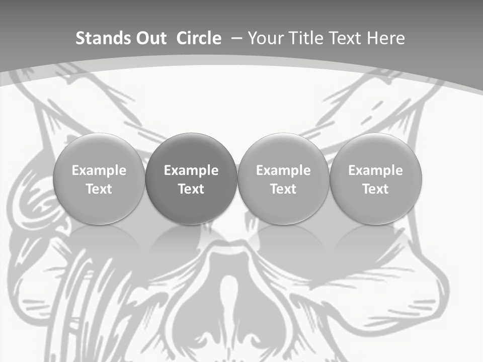 Corpse Illustration Rings PowerPoint Template