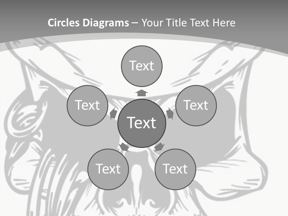 Corpse Illustration Rings PowerPoint Template