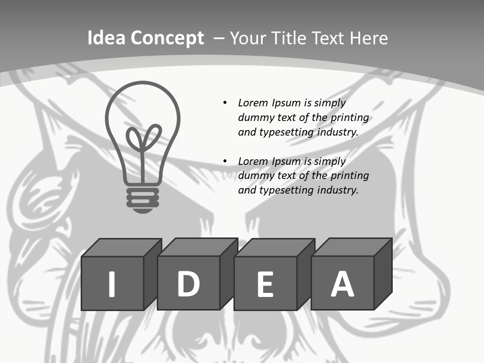 Corpse Illustration Rings PowerPoint Template