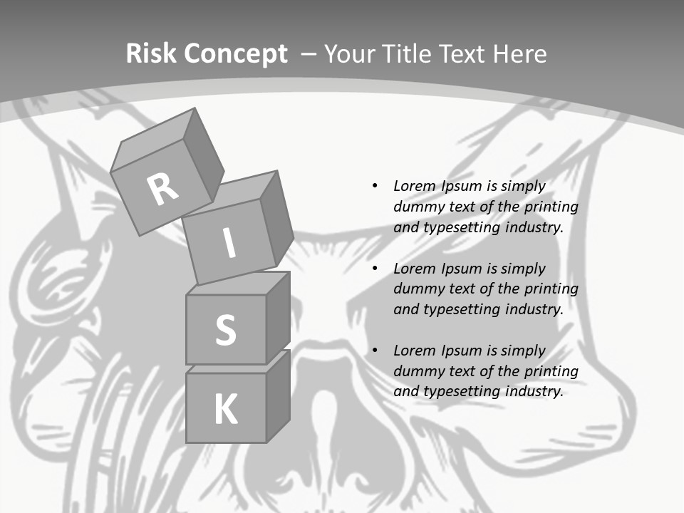 Corpse Illustration Rings PowerPoint Template