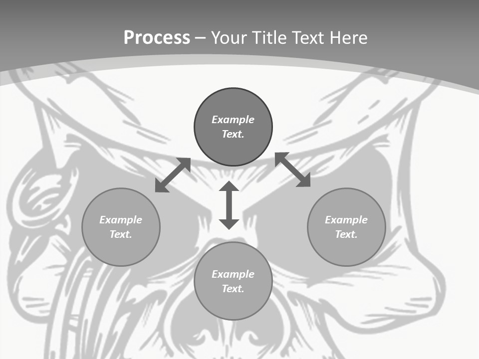 Corpse Illustration Rings PowerPoint Template