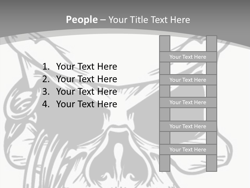 Corpse Illustration Rings PowerPoint Template