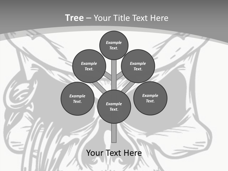 Corpse Illustration Rings PowerPoint Template