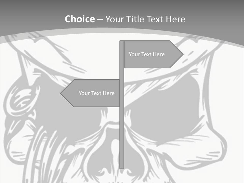 Corpse Illustration Rings PowerPoint Template