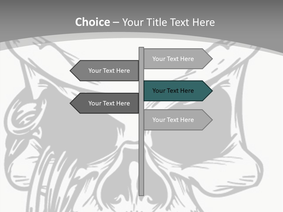Corpse Illustration Rings PowerPoint Template